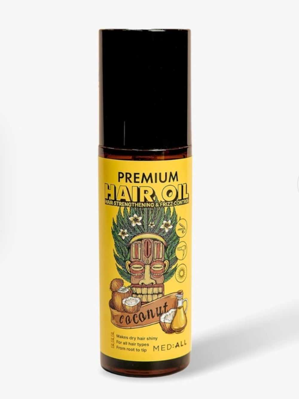 Premium Hair Oil Hair Strengthening & Frizz Control By Med:All New In Box